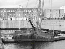 Photo 12x8 Eben Haezer: sunk The old barge a permanent feature 4 c2015