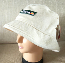 ELLESSE Heritage WOMENS Off White BUCKET HAT Adult Tennis Festival Beach Buck11