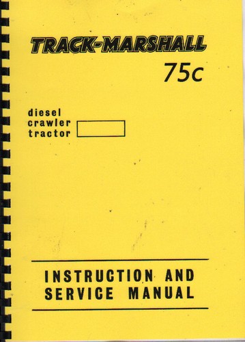 Track marshall 75c crawler - track-marshall, "75c"