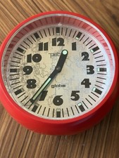 Vintage Peter Globe Alarm Clock, Mechanical,Made In Germany Old Stock Brand New