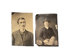 1/6 Plate Tintypes of Two Gentlemen
