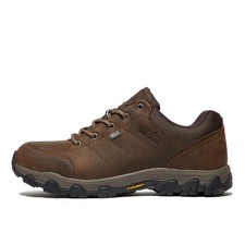 Peter Storm Mens Lindale Brown Walking Shoes with Rubber Sole & Leather Upper