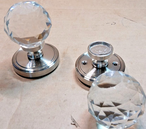 Crystal door knobs 65mm - knobs,