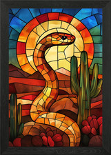 Desert Snake Stained Glass