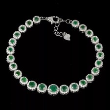 Sterling Bracelet Emerald