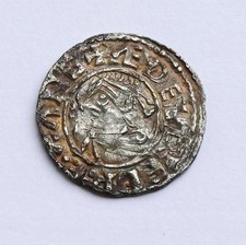 Saxon, King Aethelred II  small cross Penny, Chester mint.