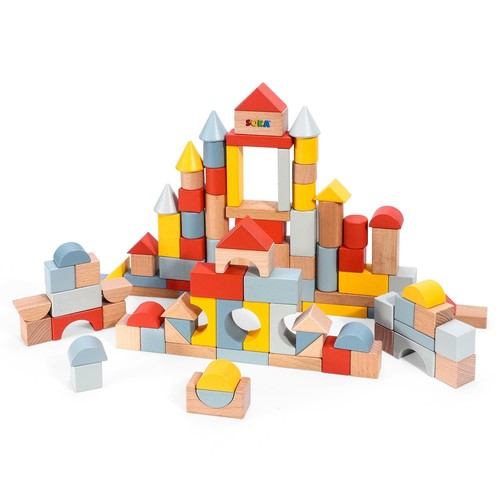 Soka 100 pcs wooden building - soka,
