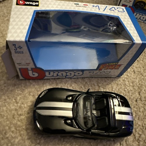 Burago dodge viper black 10 - viper,