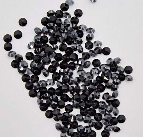 Swarovski 1028 jet - jet, hematite