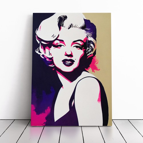 Marilyn monroe painted canvas - marilyn,