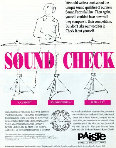 1992 print paiste drum - 1992,