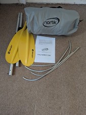 Nortik TrekRaft with deck and kayak paddle ,pack raft