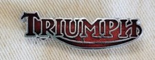 Vintage triumph motorcycle red - triumph,