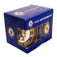 Chelsea FC Mug and Keyring Gift Set Official CFC Merchandise great Gift Idea