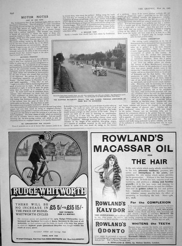 Old antique print 1905 - old,