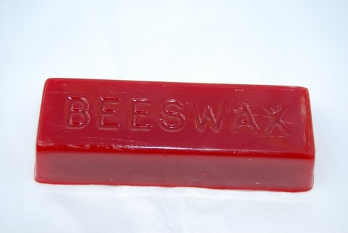 Pure beeswax ingot red - ingot,