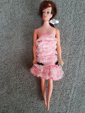 Vintage old fashion doll  1960s/70s Candy Style Doll By Davtex Amanda Jane dress
