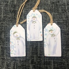 The Snowman Wooden Tags