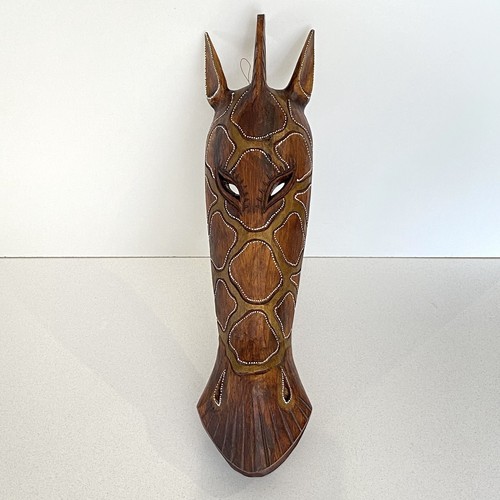 Wooden giraffe carved - wooden,