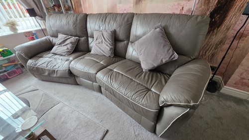 Grey seater sofa - grey, set,