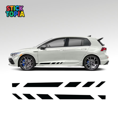 Golf side stripe decal - golf,
