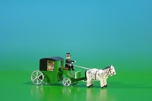 Closed green wedding horse - wedding,