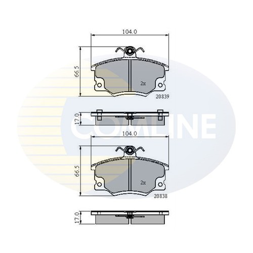 Brake pads set for fiat - for,