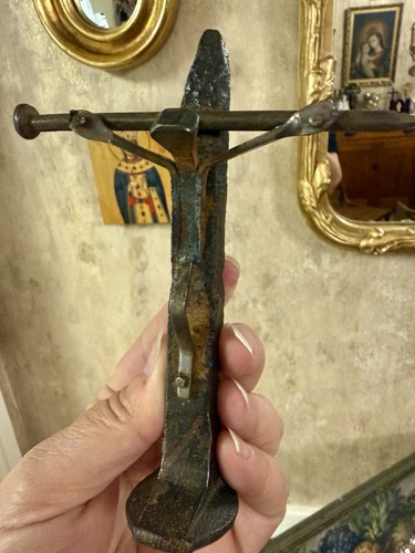 American folk art crucifix - folk,