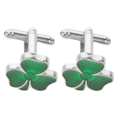 Irish shamrock with tie clip - irish,
