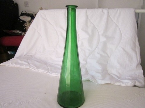 Green glass tall - green,