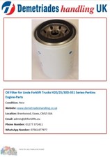 Oil Filter for Linde Forklift