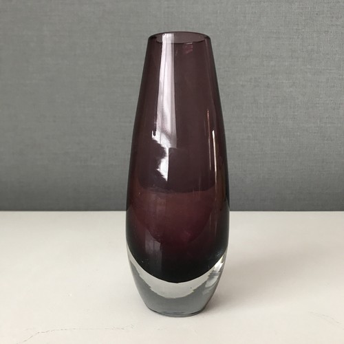 Art glass vase amethyst - vase,