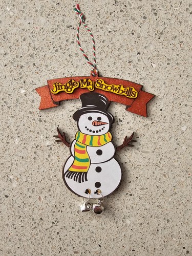 Handmade naughty rude snowman - naughty,