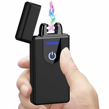Windproof Electric Plasma Arc Lighter Rechargeable Flameless USB Sensor Torch
