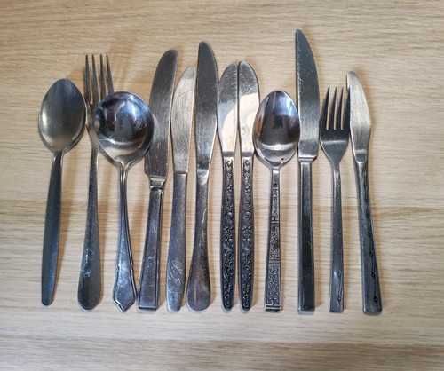 Vintage flatware mixed job lot - job,