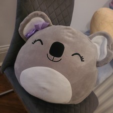 Rosa Gray The Koala Plush Purple Bow | 12”Size | Claire’s Exclusive Squishmallow