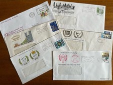 6 Commemorative First Day Covers 1977-1981 Window envelopes Spastics Society +