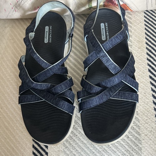 Skechers womens navy blue - skechers,