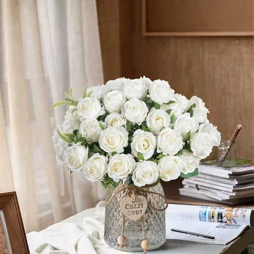Heads silk rose artificial - rose,