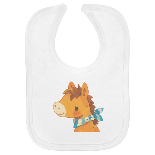 Cute baby horse - horse', bib