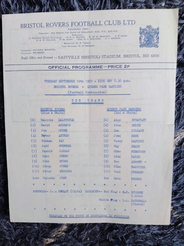 Bristol rovers reserves - bristol,