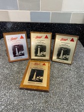 Vintage  Plymouth International Boat Angling Festival Wooden Plaques X4 The Bass