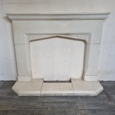 Composite Stone Fire Surround Limestone Look Georgian Style