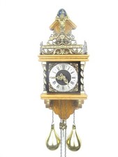 Zaanse Vintage Antique Warmink Dutch Wall Clock 8 day (Hermle WUBA Friesian Era)