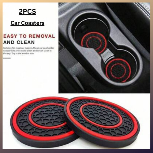 Anti slip car coasters - car,