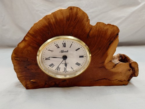 Hermle quartz desk clock wood - hermle,