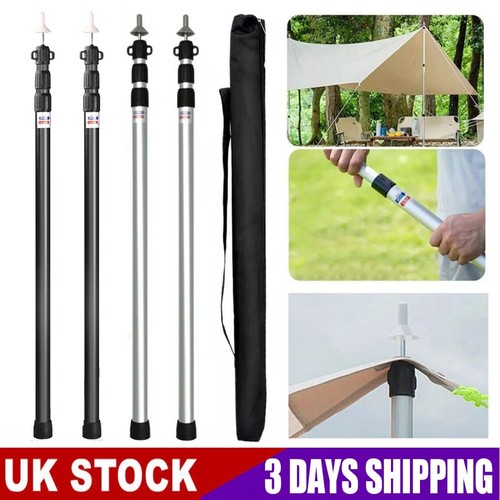 2pcs tent tarp poles universal - poles,