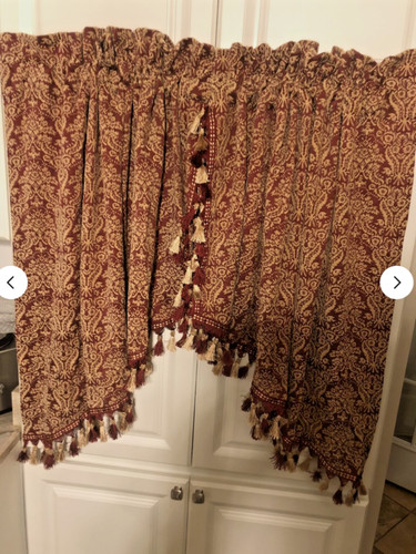 Croscill chenille red - chenille, red/gold