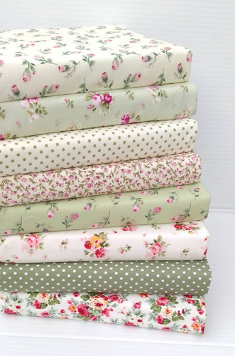 Cotton fabric bundle squares - cotton,