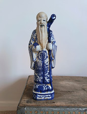 Chinese Shou Lao God Blue &